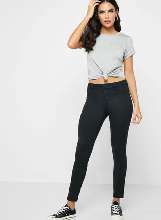 Mid Rise Dark Wash Jeggings 