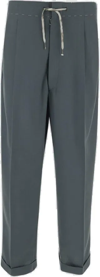 Maison Margiela Drawstring Tapered-Leg Trousers