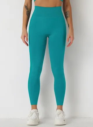 Yoga Tight Fitting Stretch Soft Pants Green 