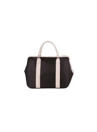 Multifunctional Large Capacity Short Distance Travel Handheld Duffel Bag Dark Brown 