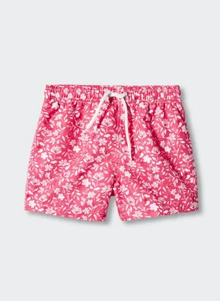 Kids Floral Print Swim Shorts 