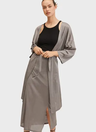 Longline Knitted Cardigan 