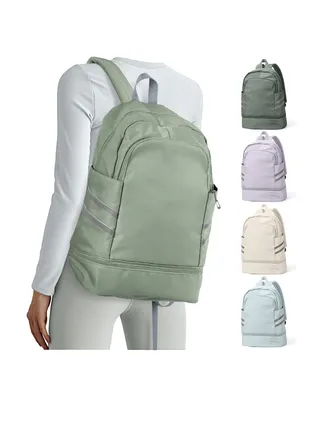 Women Sports Backpack Gym Bag, Women Waterproof Backpack, Lightweight Travel Backpack with Shoe Compartment Wet Pocket Travel Backpacks 