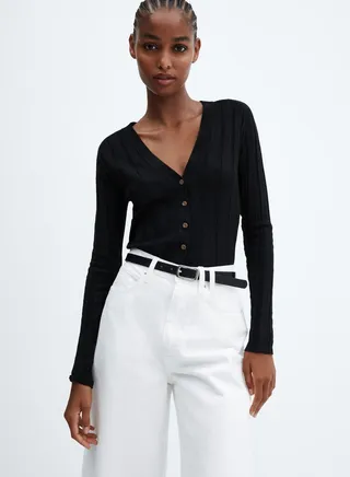 Knitted Crop Cardigan 
