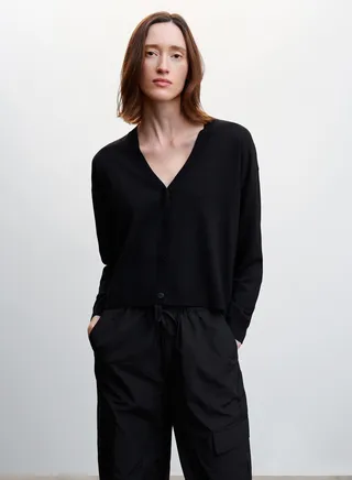 Button Detail Knitted Cardigan 
