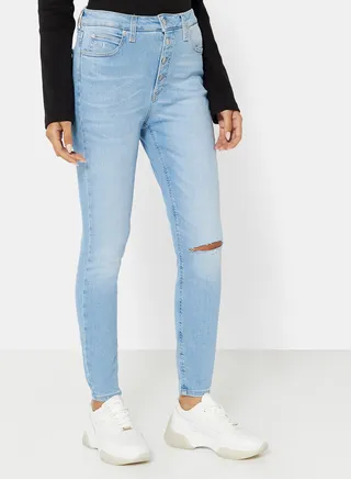 High-Rise Super Skinny Jeans Denim Light 