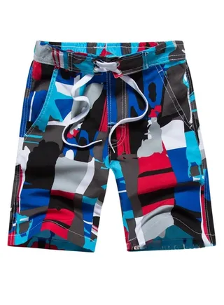 Printed Beach Shorts For Children 