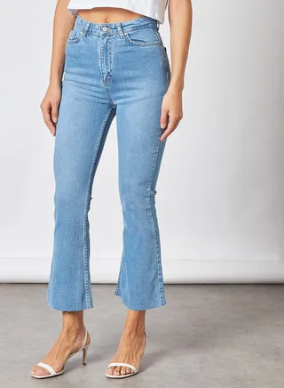 Broad Ankle Jeans Blue 