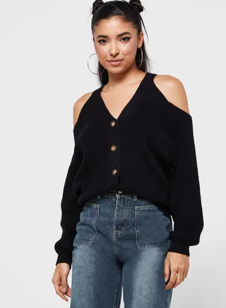 Cold Shoulder Cardigan 