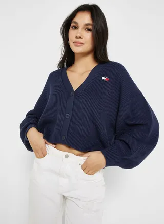 Button Detail Knitted Cardigan
