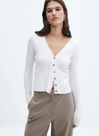 Knitted Crop Cardigan 