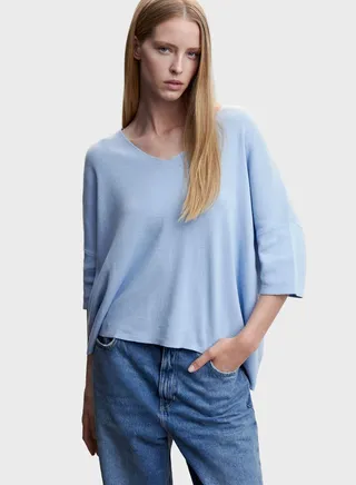 V-Neck Knitted Sweater 
