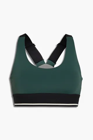 Phoenix perforated stretch sports bra