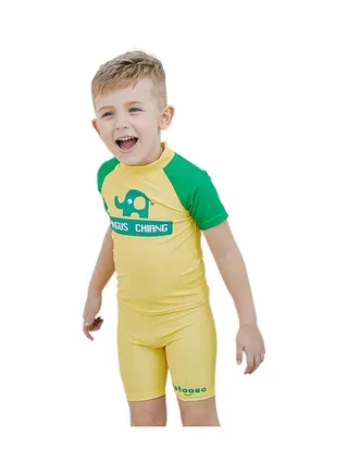 Boy Fit Swimsuit Set Yellow/Green 