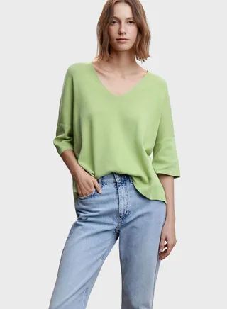 V-Neck Knitted Sweater 