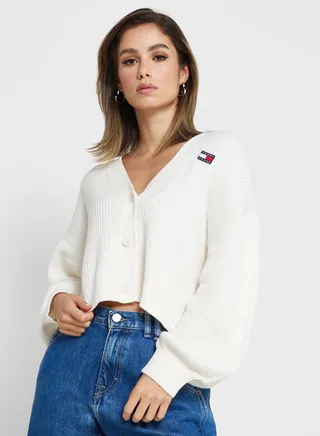 Button Detail Knitted Cardigan