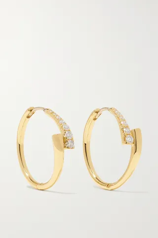 Melissa Kaye - Lola 18-karat Gold Diamond Earrings - One size