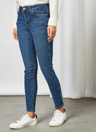 Casual Skinny Jeans Blue 