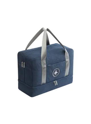 Gym, Sports, Beach Bag with Shoes Compartment,  Separate Waterproof pocket for wet stuff, Travel Duffel for Men and Women 