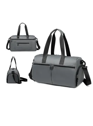 Gym Bag for Women and Men, Waterproof Small Sports Duffel Bag with Wet Bag and Shoe Compartment, Travel Duffel Bag, Weekender Overnight Bag, Carry on Bag, Beach Swimming Bag 