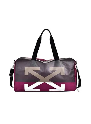 Zipper Closure Large Capacity Duffel Bag Multicolour 