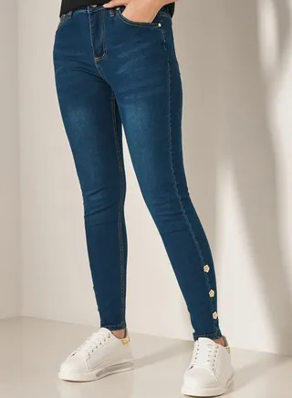 High Waist Skinny Jeans 