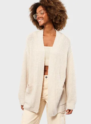 Pocket Detail Knitted Cardigan 