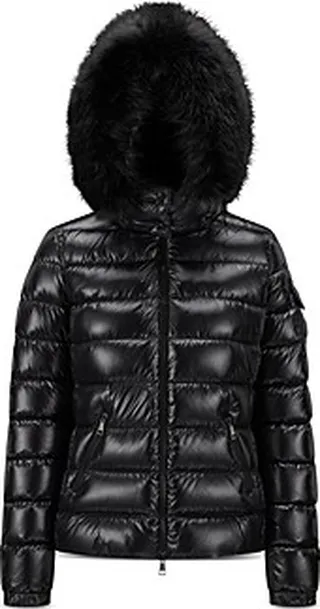 Moncler Bady Faux Fur Short Down Jacket