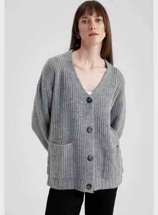 Button Detail Cardigan 