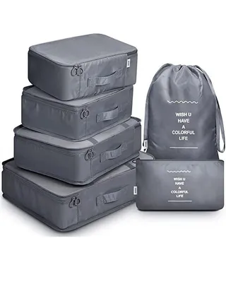 6-Piece Waterproof Luggage Set 