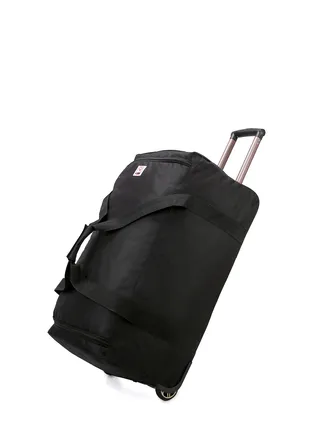 REFLECTION DUFFEL BAG WITH  TROLLEY BLACK COLOUR AND 81CM IN LENGTH 