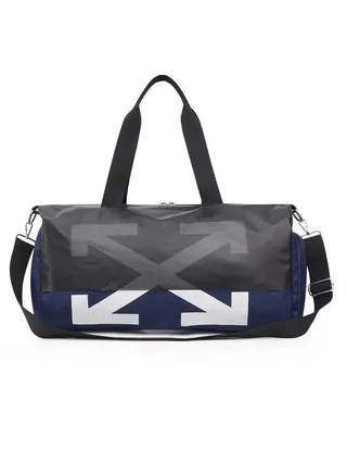 Large Capacity Fashionable Luggage Bag Travel Bag Sports And Fitness Bag Blue/Black/White 