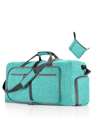 COOLBABY Travel Duffle Bag,115L Foldable Travel Duffel Bag with Shoes Compartment Overnight Bag for Men Women Waterproof & Tear Resistant 