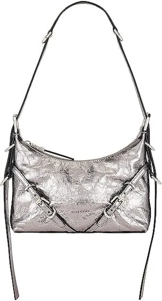 Givenchy Mini Voyou Bag in Metallic Silver