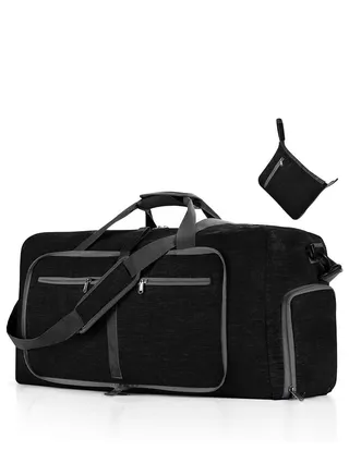 COOLBABY Travel Duffle Bag,115L Foldable Travel Duffel Bag with Shoes Compartment Overnight Bag for Men Women Waterproof & Tear Resistant 