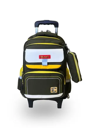 NUZKI Trolley School Bag 2 in 1 Wheeled Backpack, Removable Trolley, Easy Transition from Backpack to Rolling Luggage - Ideal Kids Bookbag for School and Travel 