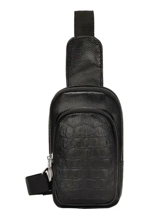 Men Shoulder Bag Black 