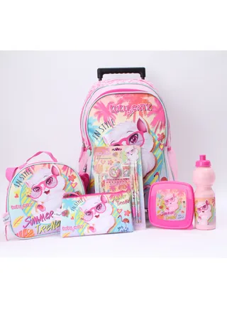 lulu caty Trolley Backpack Set of 12 Pieces 
