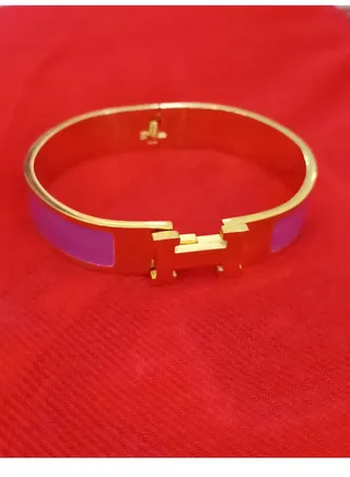 Luxury Women Stainless Steel H-shaped Buckle Bracelet Famous Women's Designer Brand Gold Gift Jewelry 