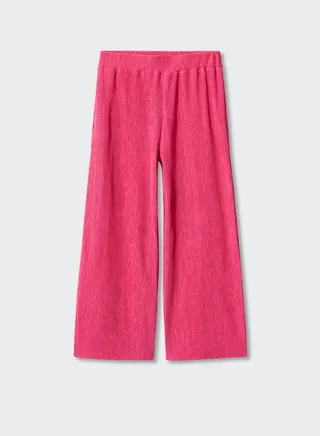 Kids Textured Culotte Trousers 