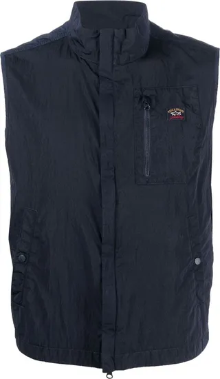 Zipped High Neck Gilet