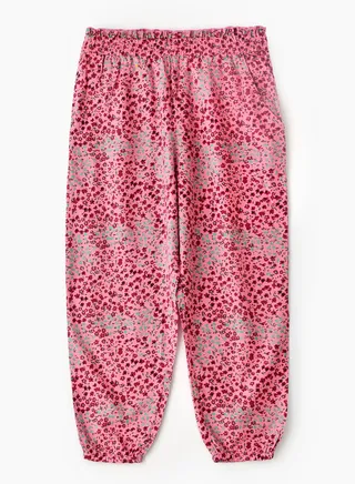 Girls All Over Printed Pants 100% Viscose, Soft and Flowy Pants for Girls 