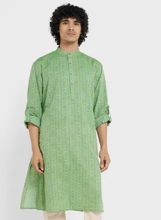 Textured Long Kurta