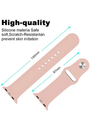 Silicone Watch Band for Apple Watch 42/44/45mm 