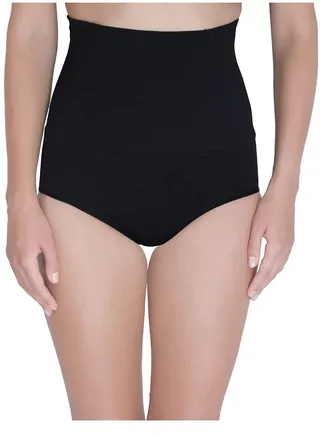 Women's High Waist Tummy Control / Tummy Tucker Shapewear Panty, Black 
