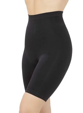 Women's Seamless High Waist Tummy Control/Tummy Tucker Shapewear Shorts, Black 