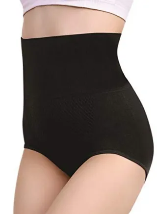 Women's Seamless High Waist Tummy Control Panty, Black 