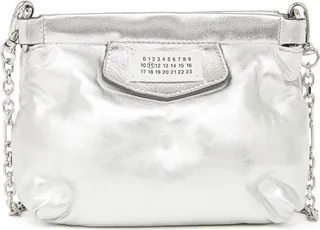 Logo-Patch Leather Shoulder Bag