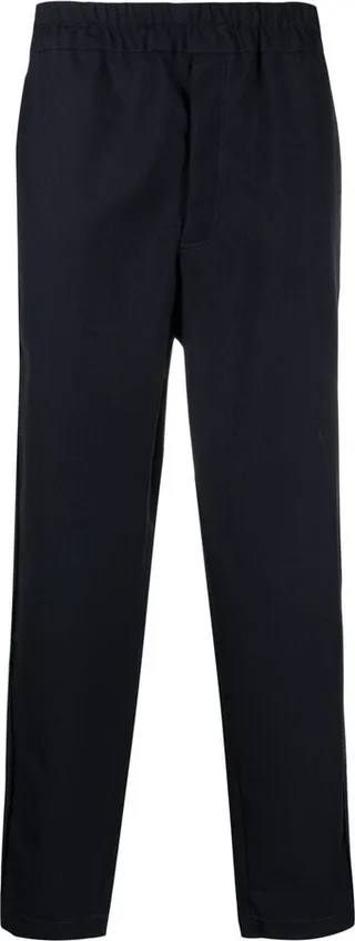 Straight-Leg Wool Trousers