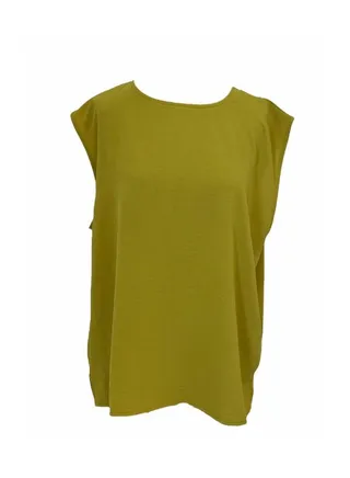 Basic Plain Round Neck Top (Kiwi) 